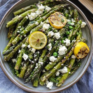 Lemon Feta Asparagus Salad Recipe