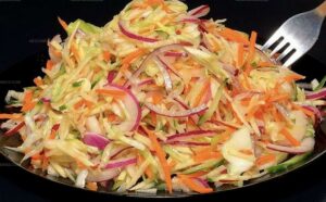 Cabbage, Carrot, and Apple Salad Recipe
