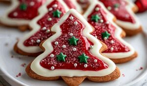 Red Velvet Christmas Tree Cookies Recipe