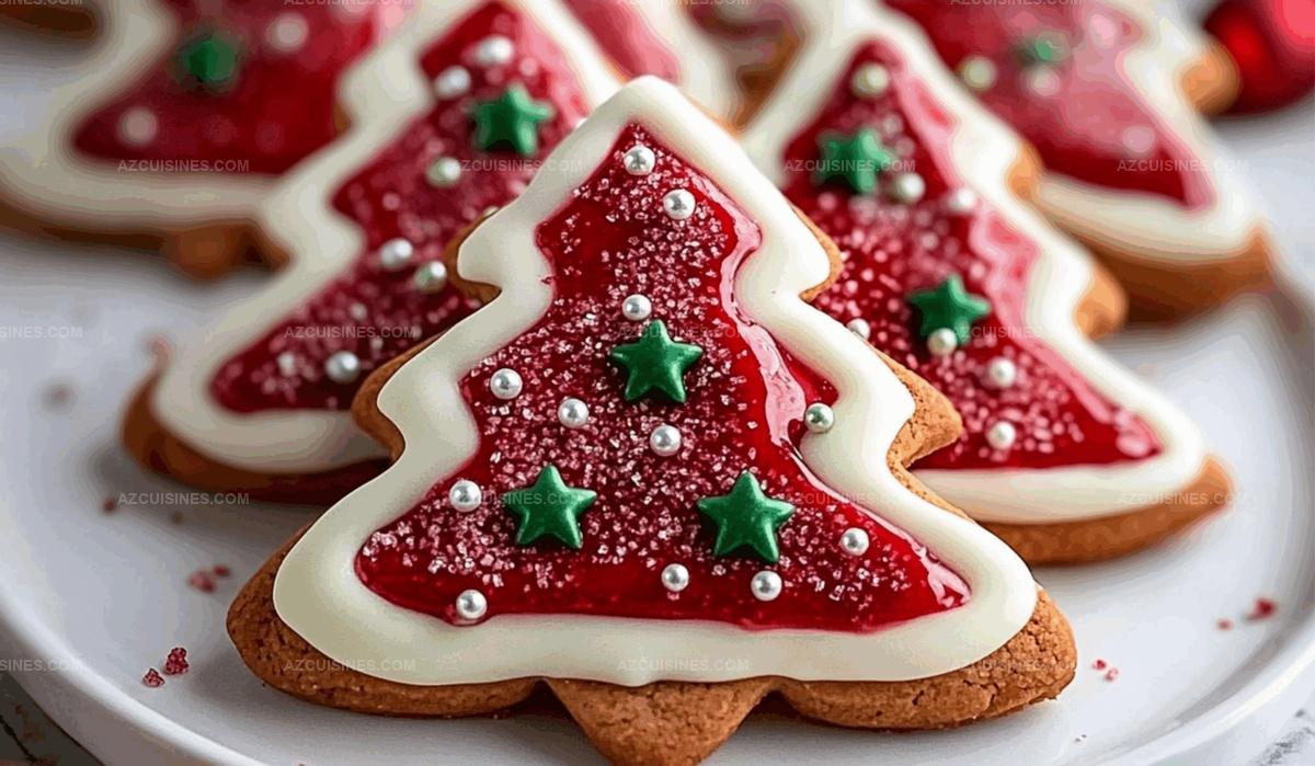 Red Velvet Christmas Tree Cookies Recipe