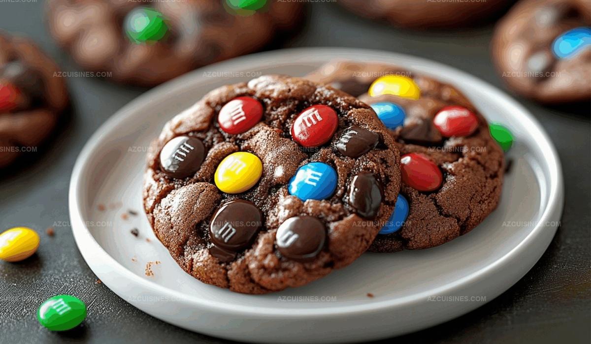 Soft Chocolate M&M Cookies Recipe