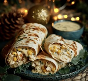 Creamy Chicken Tortilla Wraps Recipe