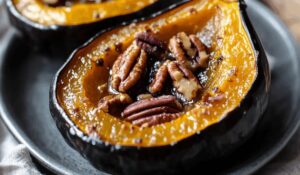 Maple Pecan Acorn Squash Recipe