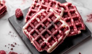 Red Velvet Marble Waffles Recipe
