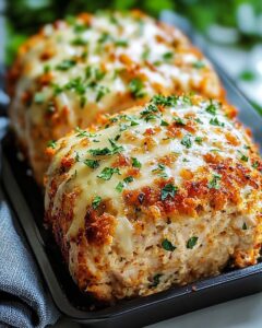 Garlic Parmesan Chicken Meatloaves Recipe