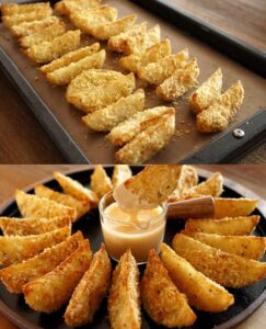 Golden Parmesan Potatoes with a Garlic Twist Recipe