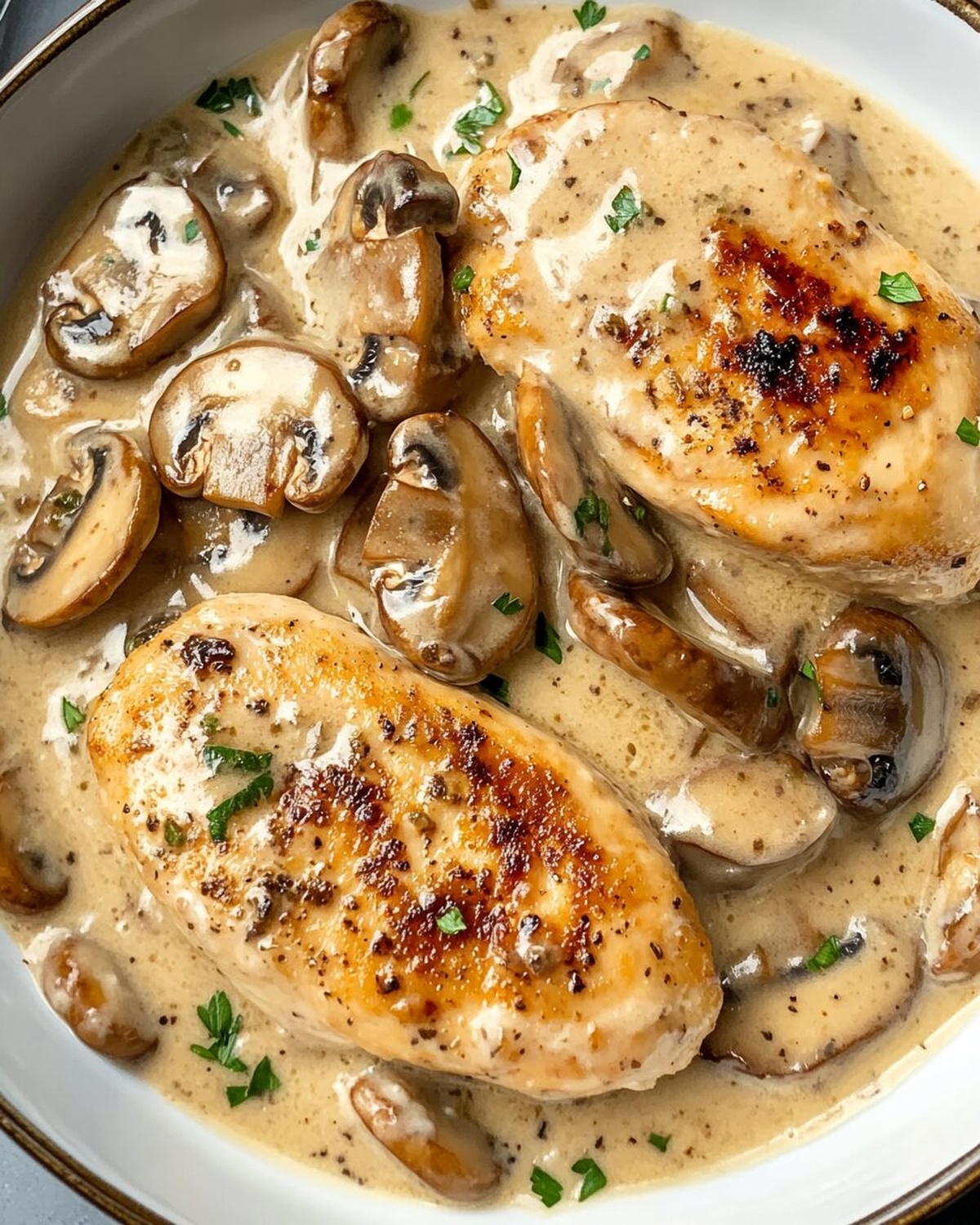 Creamy Mushroom Chicken Recipe