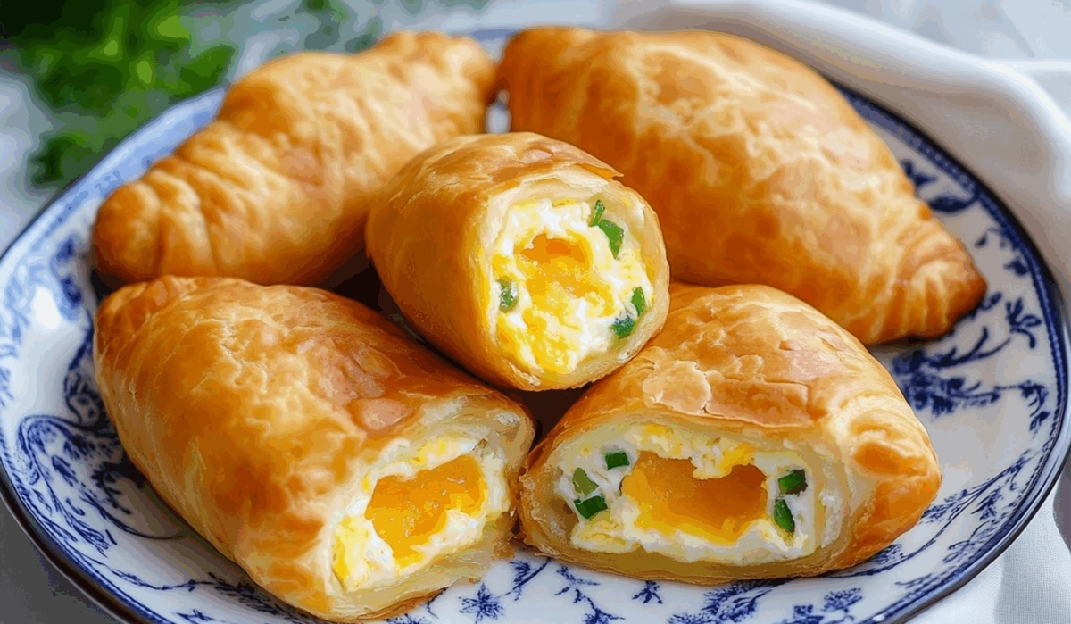 Cheesy Egg & Cheese Piroshki Recipe