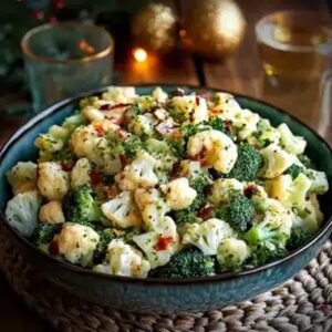 Loaded Broccoli Cauliflower Salad Recipe