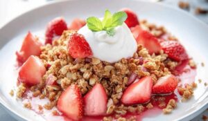 Strawberry Rhubarb Crisp Recipe
