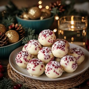 White Chocolate Raspberry Cheesecake Balls Recipe