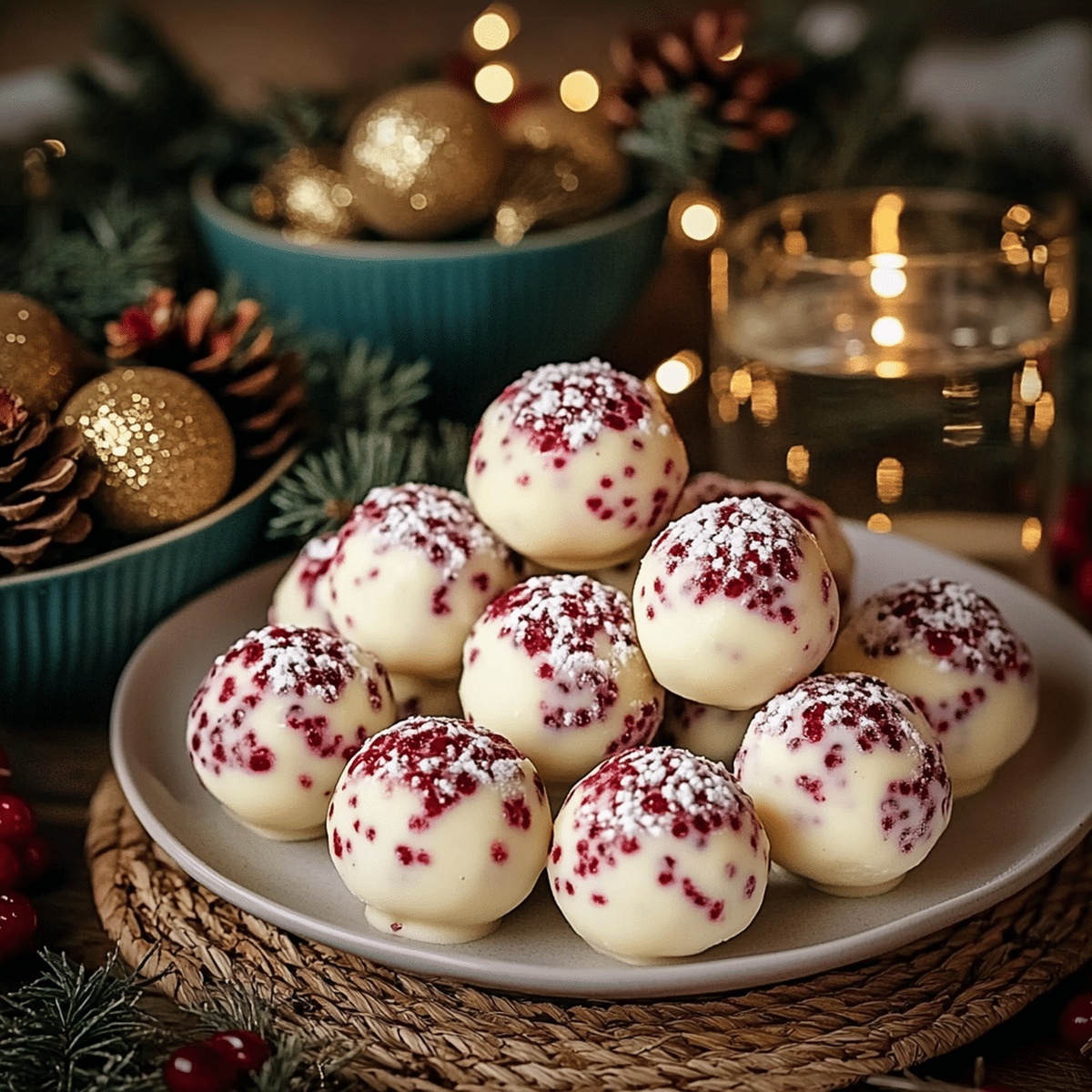 White Chocolate Raspberry Cheesecake Balls Recipe