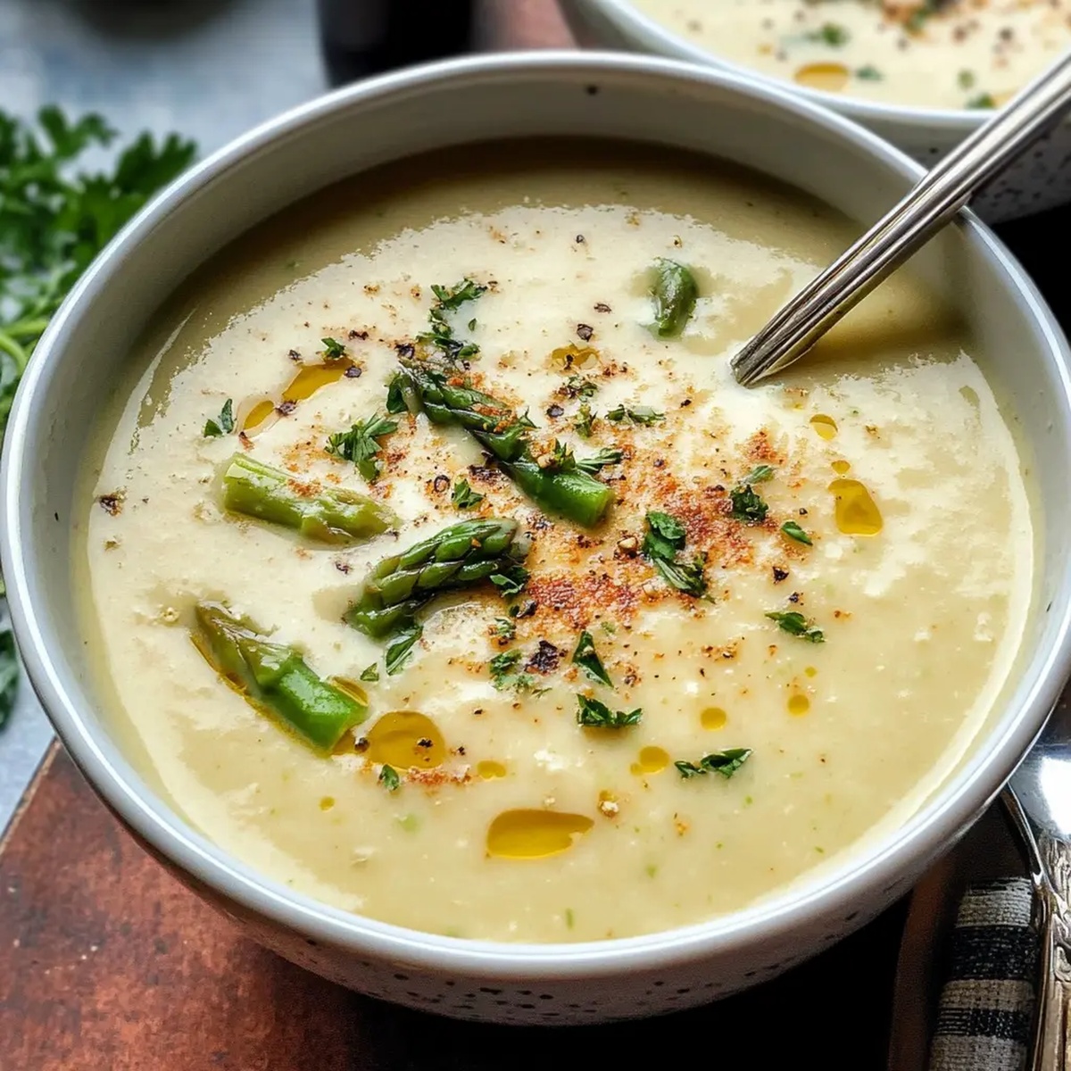 Creamless Asparagus Soup Recipe