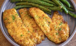 Pan-Fried Tilapia with Herbed Chili Batter Recipe