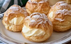 Classic Puff Pastry with Custard and Whipped Cream Filling Recipe