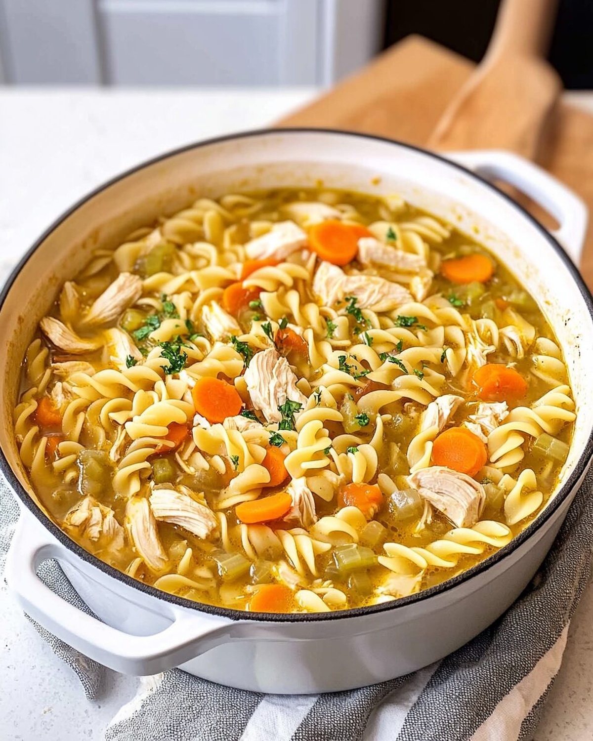 Dutch Oven Chicken Noodle Soup Recipe