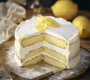 Italian Lemon Cream Cake Recipe