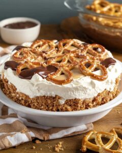 Peanut Butter Pretzel Pie Recipe