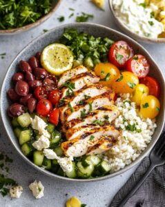 Greek Chicken Bowls Recipe