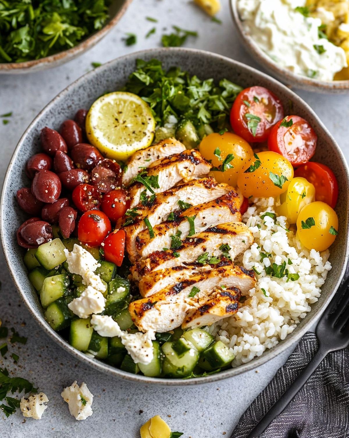 Greek Chicken Bowls Recipe