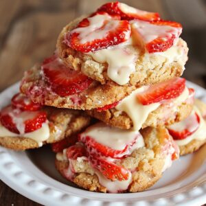 Strawberry Cheesecake Cookies Recipe
