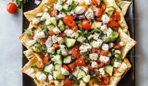 Vegetarian Greek Pita Nachos Recipe
