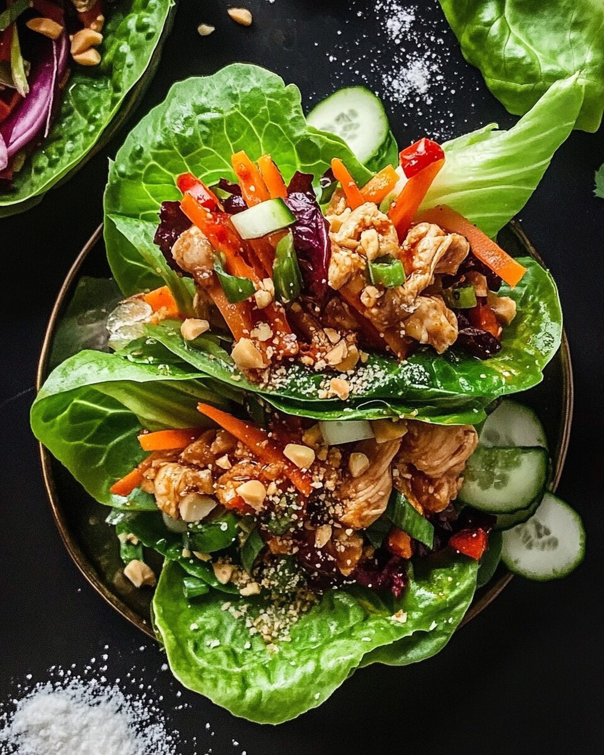 Savory Thai-Inspired Chicken Lettuce Cups Recipe