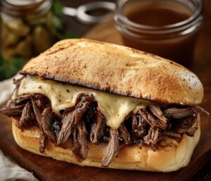 Crockpot French Dip Sandwich Recipe