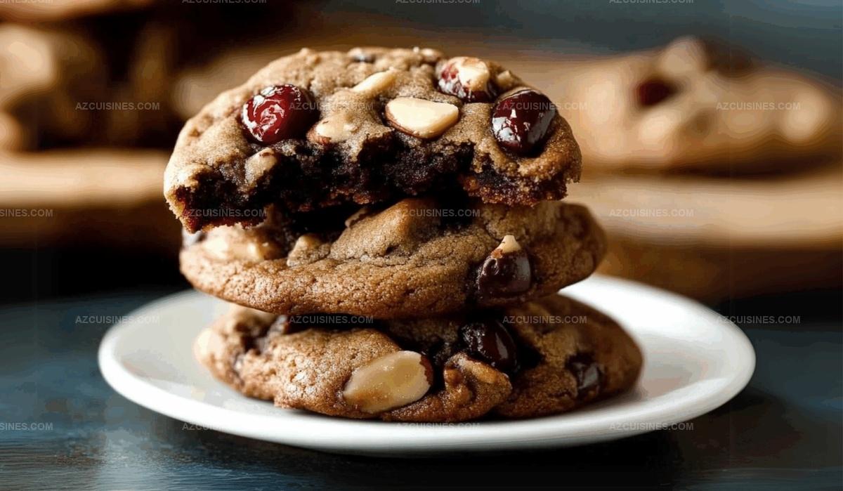 Dark Chocolate Cranberry Almond Cookies Recipe
