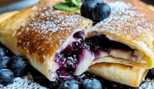 Blueberry Cheesecake Chimichangas Recipe