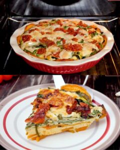 Sweet Potato Casserole with Spinach and Cheese Recipe