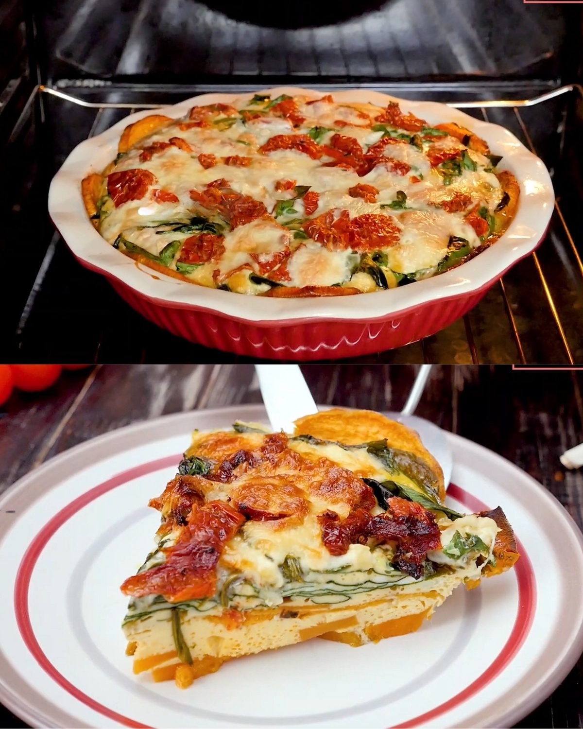 Sweet Potato Casserole with Spinach and Cheese Recipe