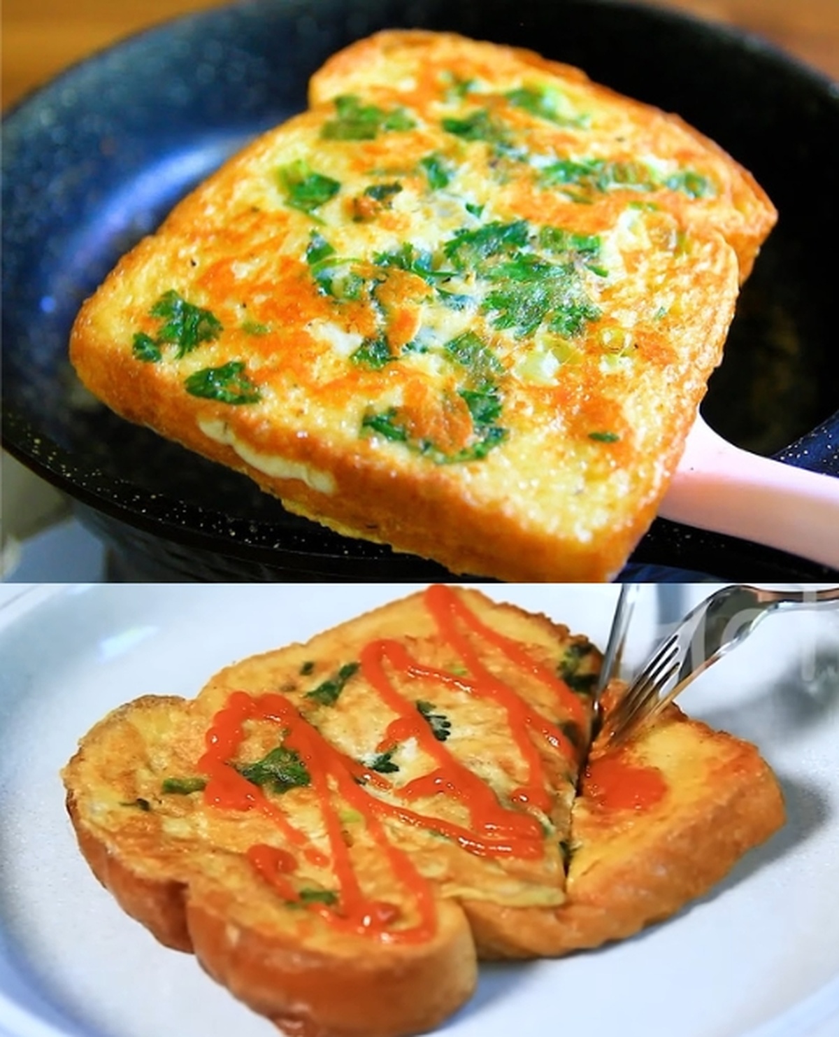 Cheesy Herb Breakfast Toast Recipe