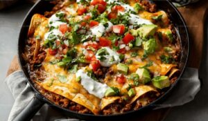 Beef Skillet Enchiladas Recipe