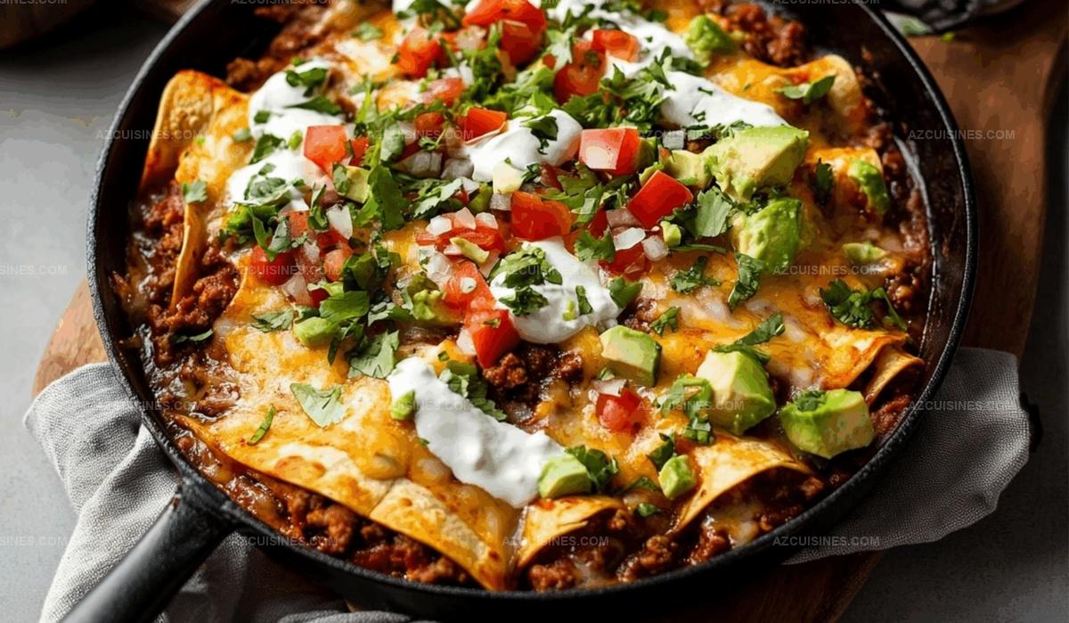 Beef Skillet Enchiladas Recipe
