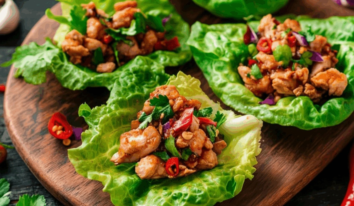 Spicy Chicken Lettuce Cups Recipe