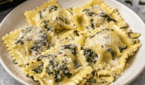 Spinach Artichoke Ravioli Bake Recipe