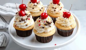 Banana Split Cupcakes Recipe