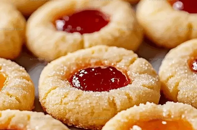 Step-by-Step for Colorful Thumbprint Cookies