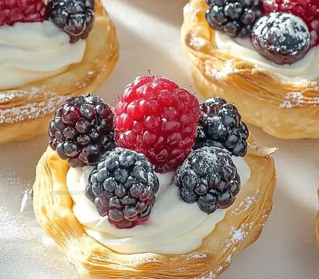Why Puff Pastry Berries & Cream Tarts Feel Like A Fancy Treat