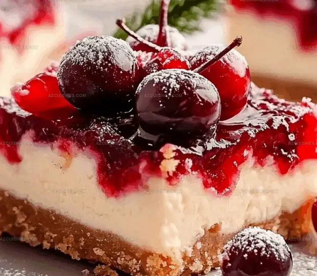 Why Christmas Cherry Cheesecake Bars Are Always A Hit
