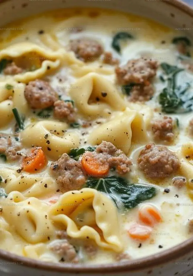 Cooking Method For Slow Cooker Creamy Sausage & Tortellini Soup