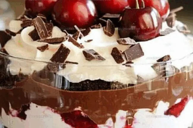 Assemble a Gorgeous Chocolate Cherry Trifle