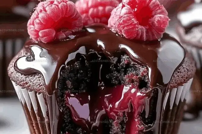 Bake Raspberry Chocolate Lava Cupcakes the Easy Way